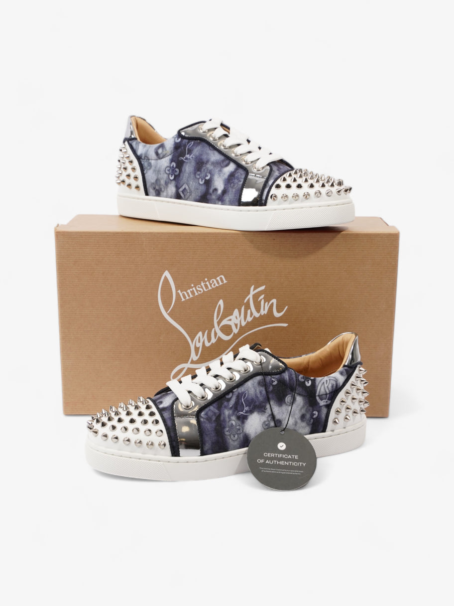 Christian Louboutin Vieira 2 Orlato Flat White / Silver / Blue Denim EU 38 UK 5 Image 11