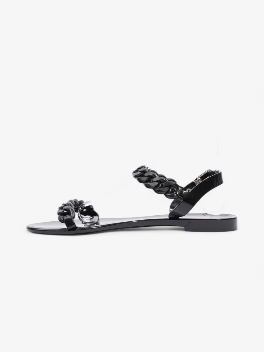 Givenchy Jelly Chain Flat Sandals Black PVC EU 39 UK 6 Image 3