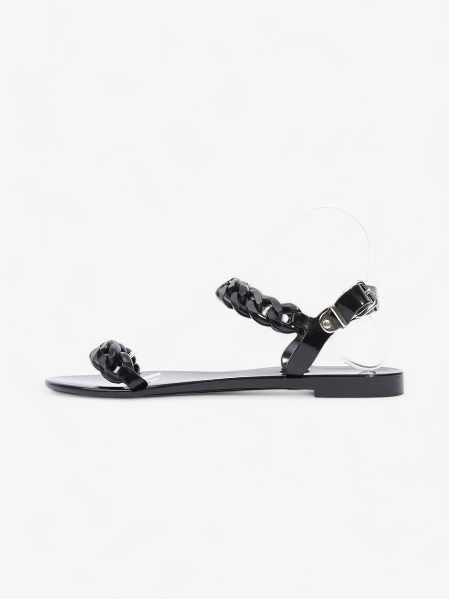 Givenchy Jelly Chain Flat Sandals Black PVC EU 39 UK 6 Image 5