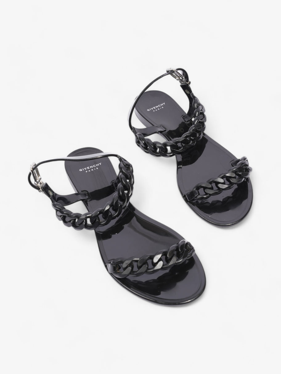 Givenchy Jelly Chain Flat Sandals Black PVC EU 39 UK 6 Image 8