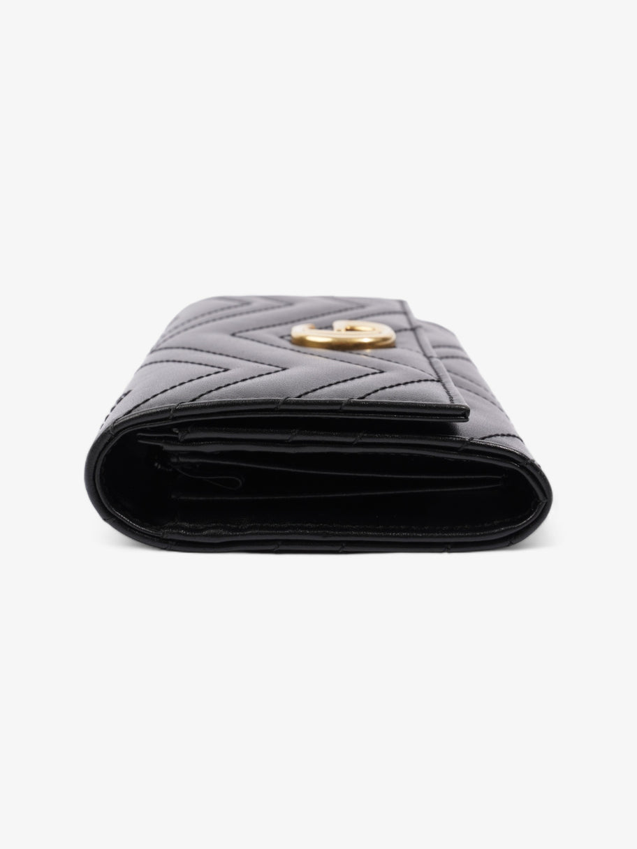 Gucci Gucci Marmont Continental Wallet Black Matelasse Leather Image 4