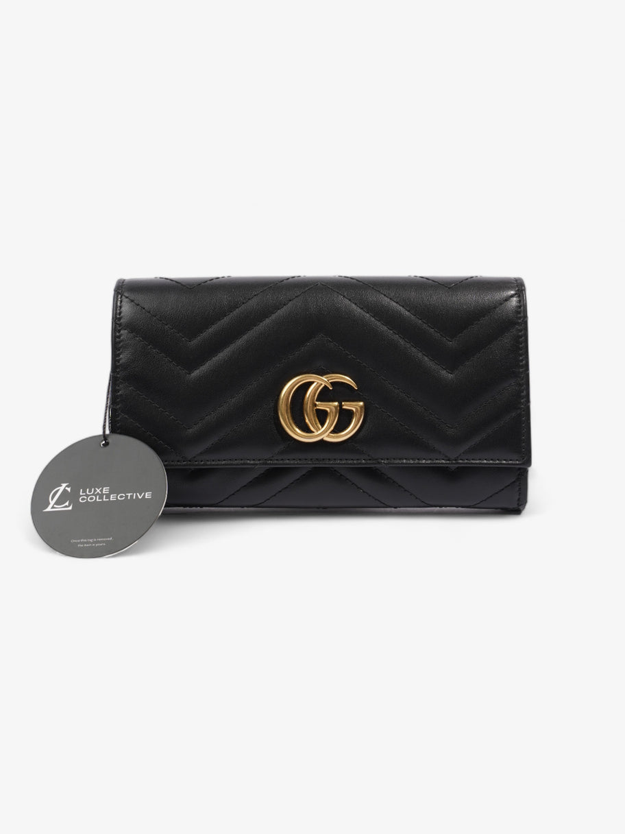 Gucci Gucci Marmont Continental Wallet Black Matelasse Leather Image 6