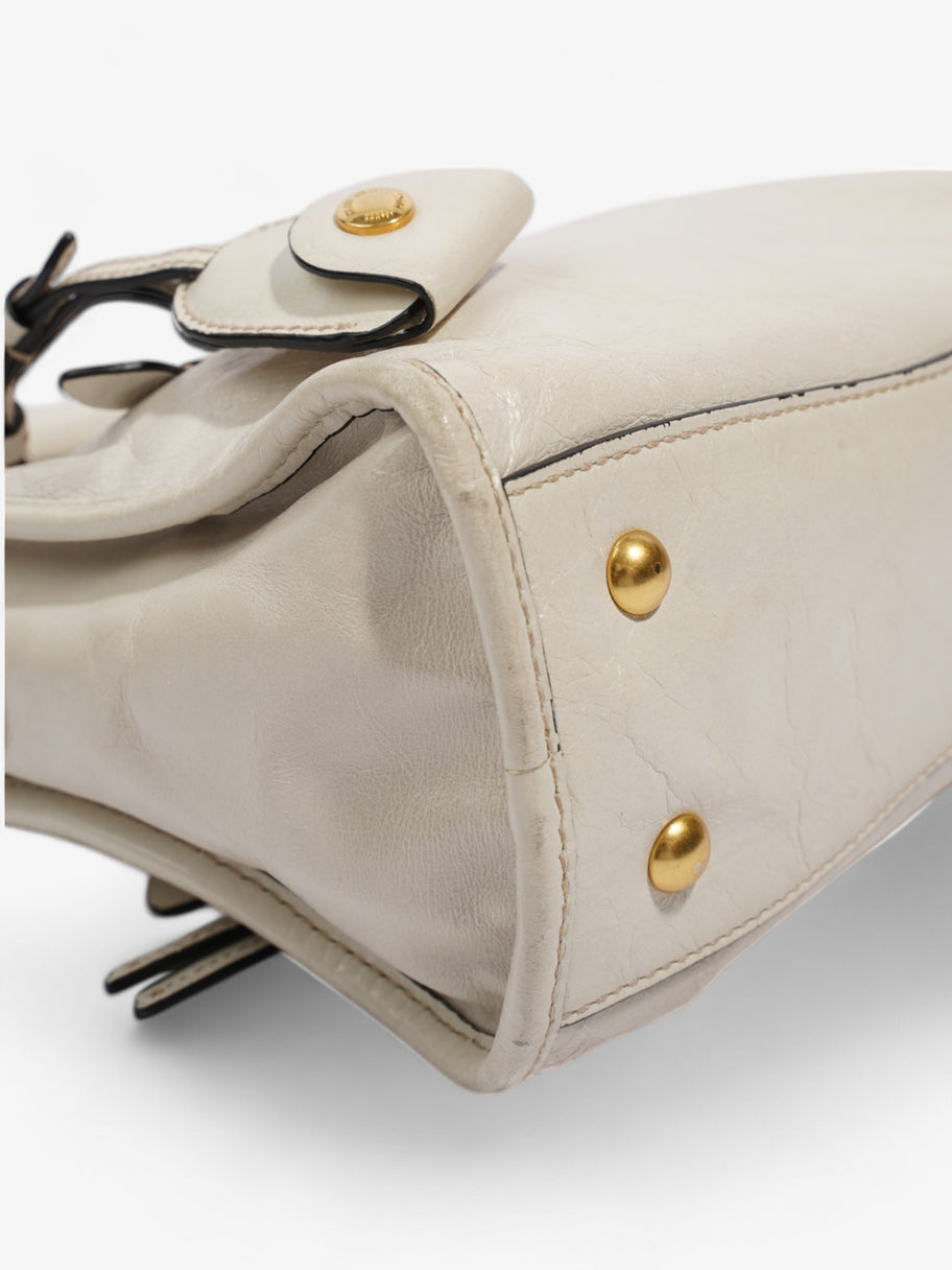 Miu Miu Bauletto Satchel Cream Leather Image 11