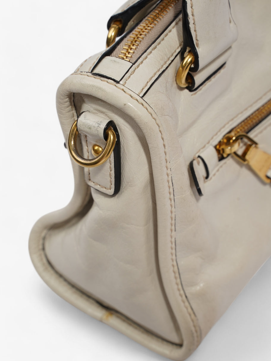 Miu Miu Bauletto Satchel Cream Leather Image 4