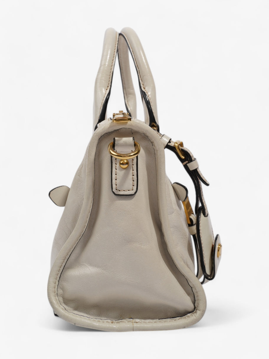 Miu Miu Bauletto Satchel Cream Leather Image 7