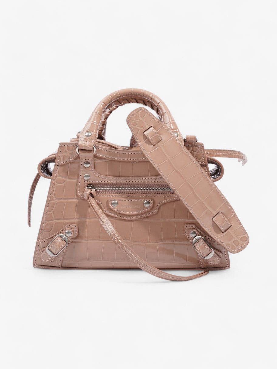 Balenciaga Le City Rose Beige  Embossed Leather Mini Image 1