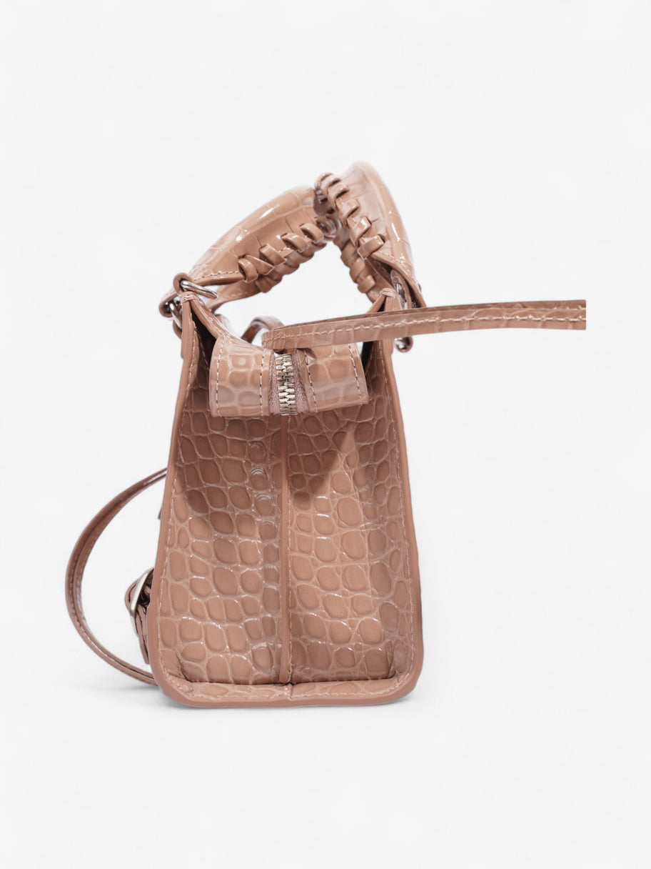 Balenciaga Le City Rose Beige  Embossed Leather Mini Image 3