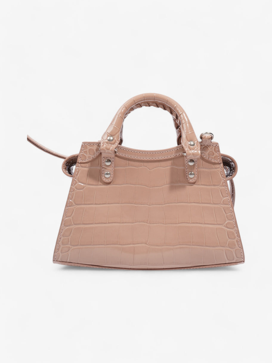 Balenciaga Le City Rose Beige  Embossed Leather Mini Image 4