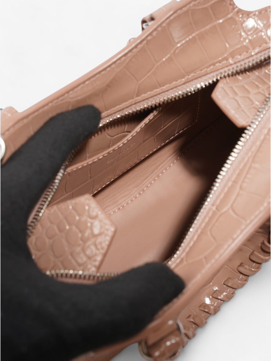 Balenciaga Le City Rose Beige  Embossed Leather Mini Image 7