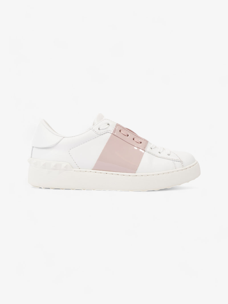  Valentino Open Stripe White / Pink Leather EU 37 UK 4