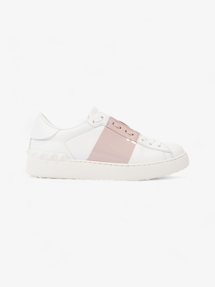 Valentino Open Stripe White / Pink Leather EU 37 UK 4 Image 1