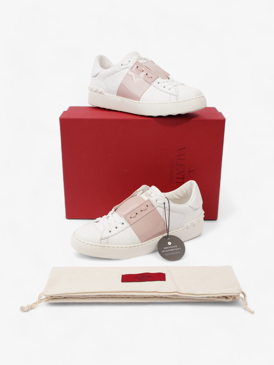 Valentino Open Stripe White / Pink Leather EU 37 UK 4 Image 10