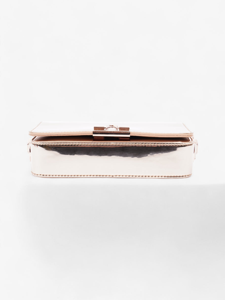 Off White Binder Clip Bag Rose Gold Polyester Image 6