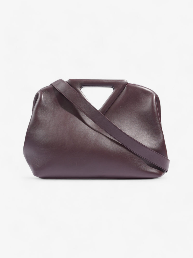  Bottega Veneta Point Handbag Purple Leather