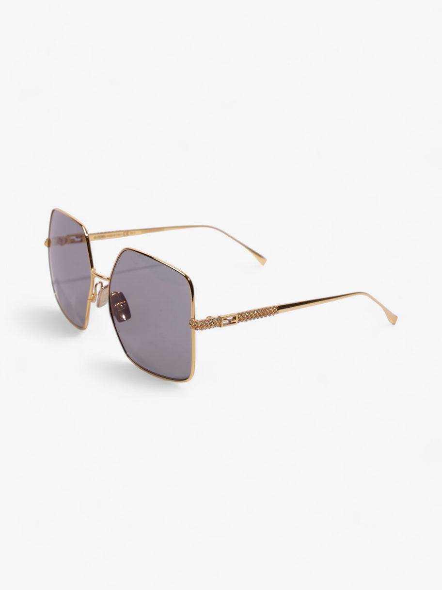 Fendi FF Sunglasses Gold Acetate 145mm Image 5