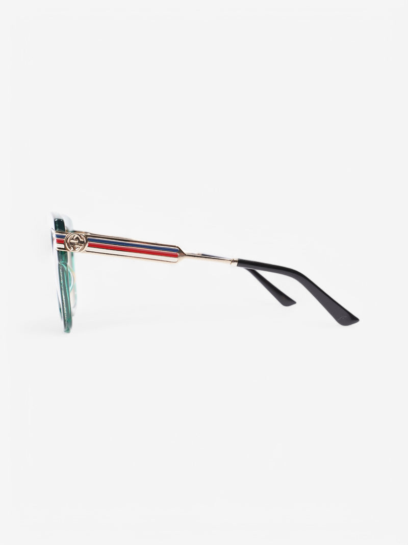  Gucci GG Elton John Green / Blue / Red Plastic