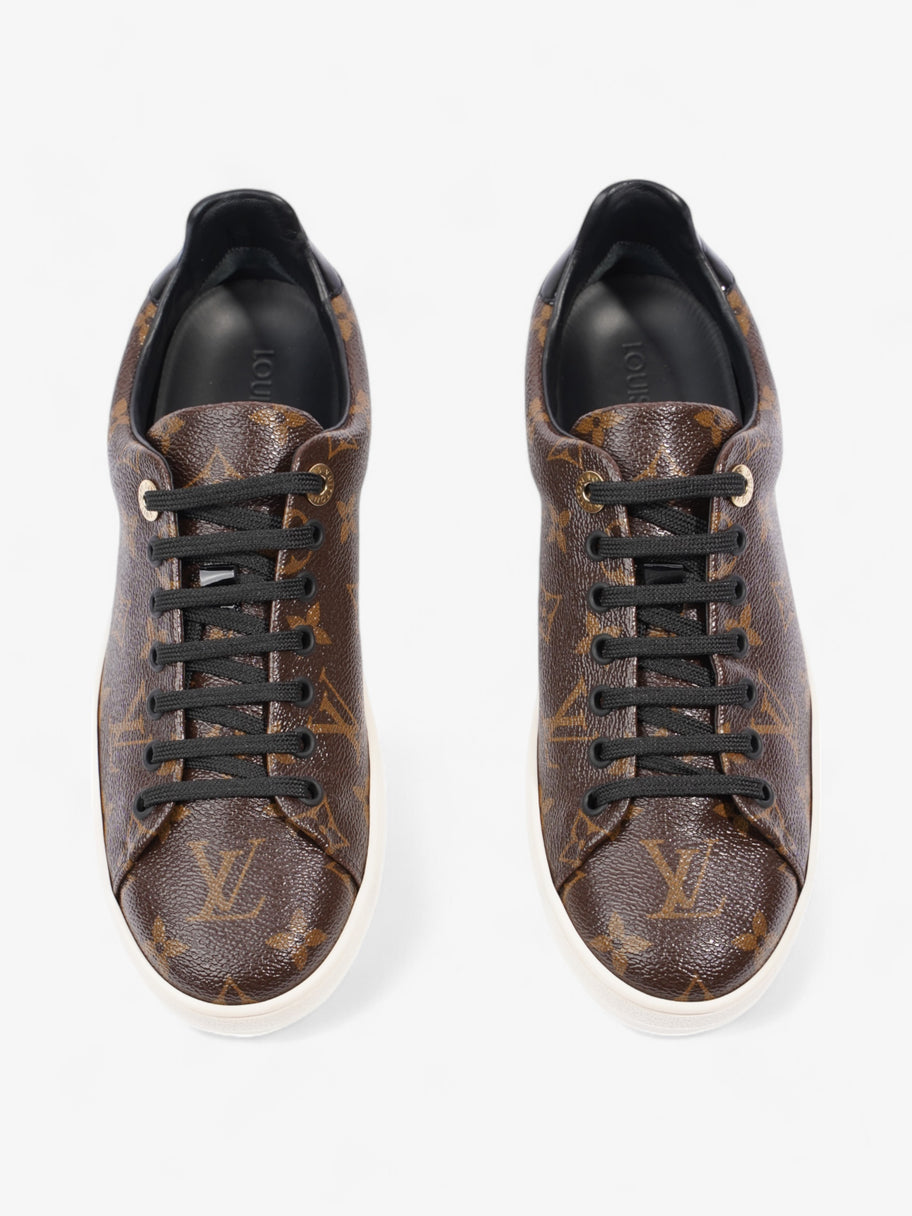 Louis Vuitton Frontrow Sneakers Brown Monogram / Black Coated Canvas EU 37.5 UK 4.5 Image 8