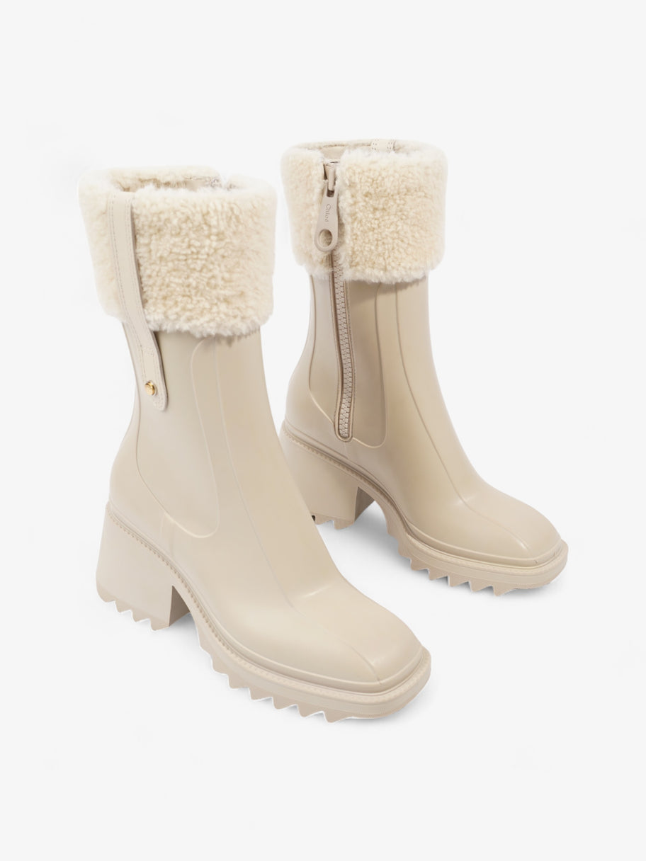 Chloe Betty Rainboots Beige Rubber EU 38 UK 5 Image 2