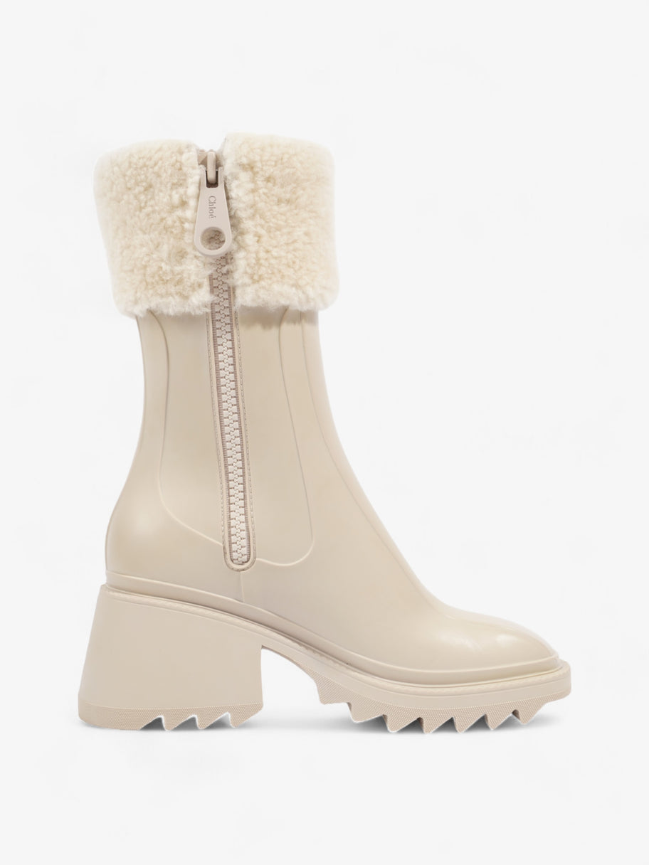 Chloe Betty Rainboots Beige Rubber EU 38 UK 5 Image 4