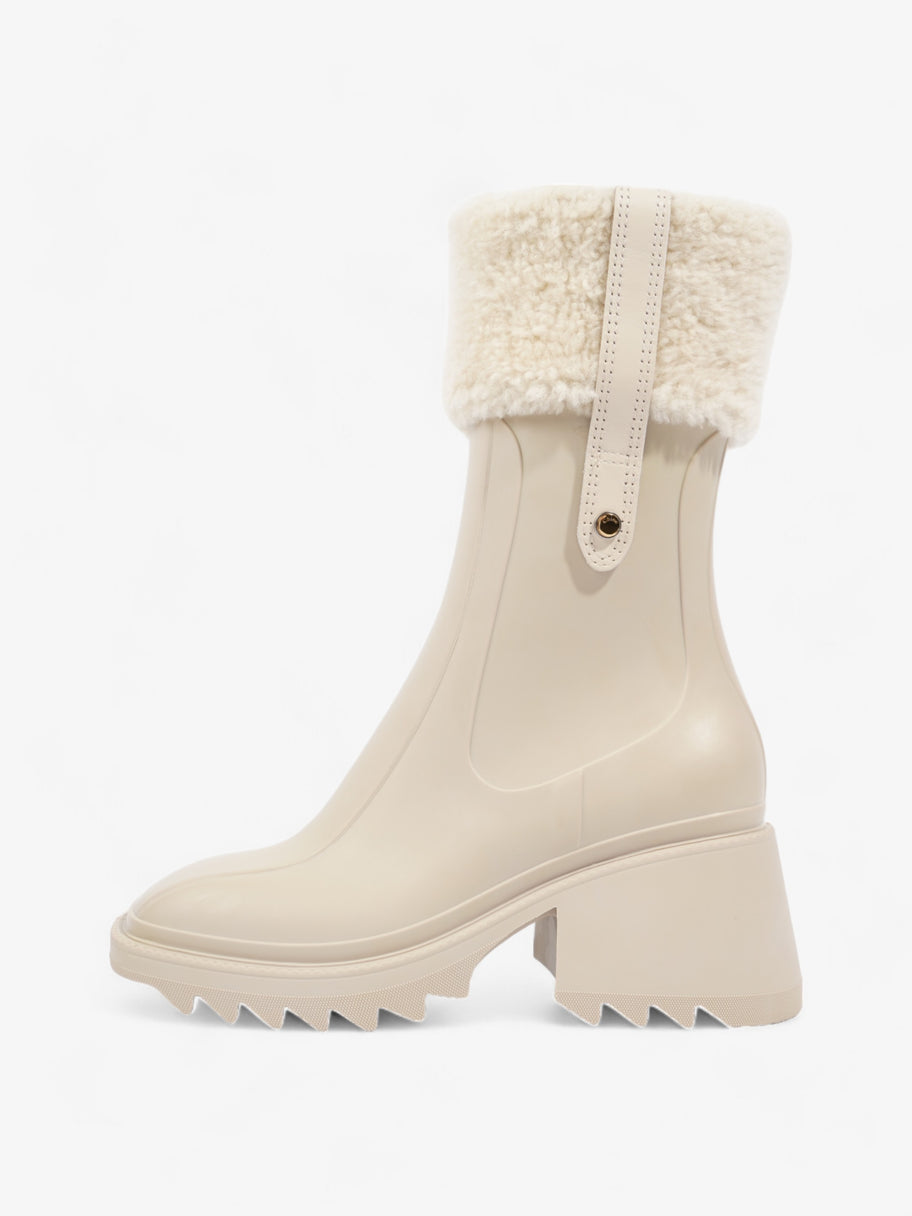 Chloe Betty Rainboots Beige Rubber EU 38 UK 5 Image 5