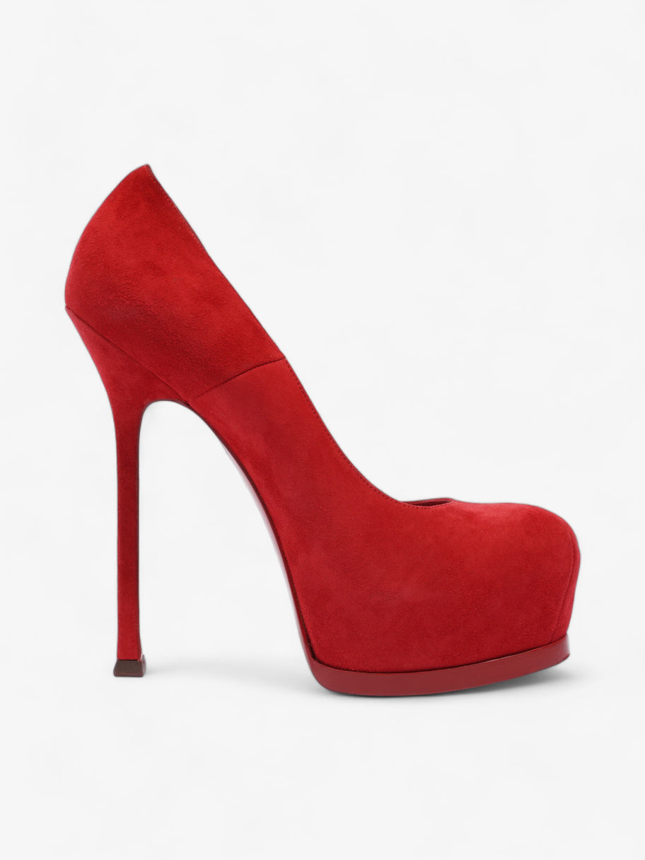 Saint Laurent Tribute 120 Red Suede EU 37.5 UK 4.5 Image 4