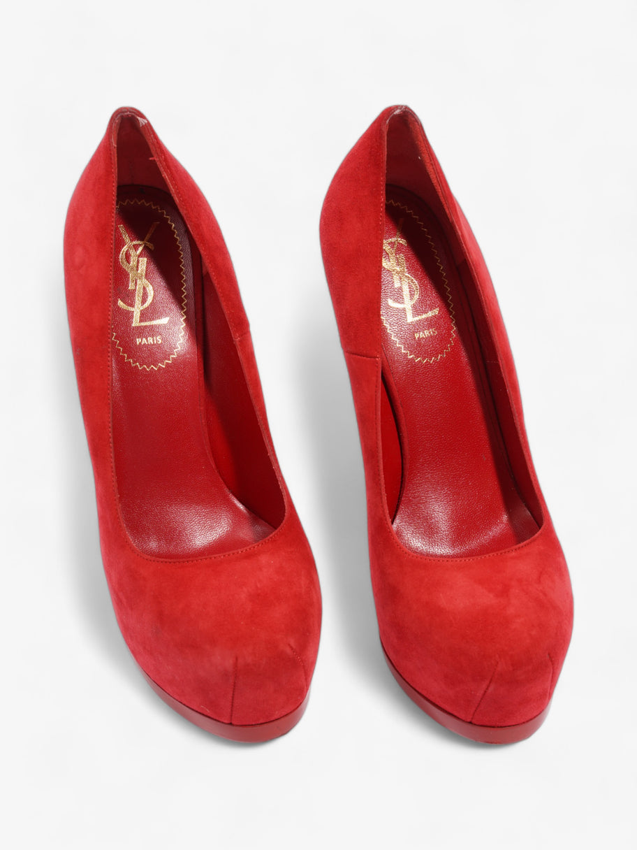 Saint Laurent Tribute 120 Red Suede EU 37.5 UK 4.5 Image 8