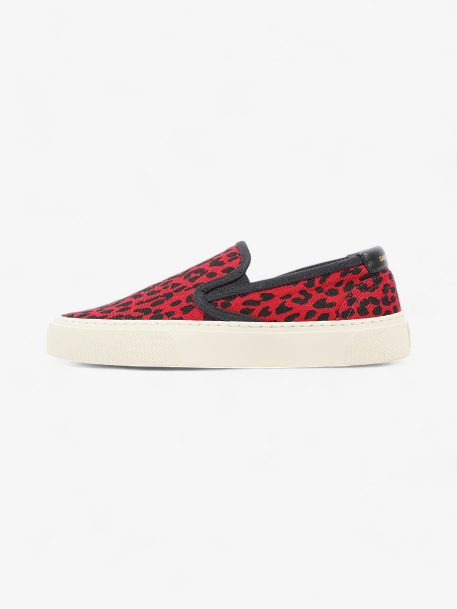 Saint Laurent Slip On Sneaker Red / Black Suede EU 36 UK 3 Image 5