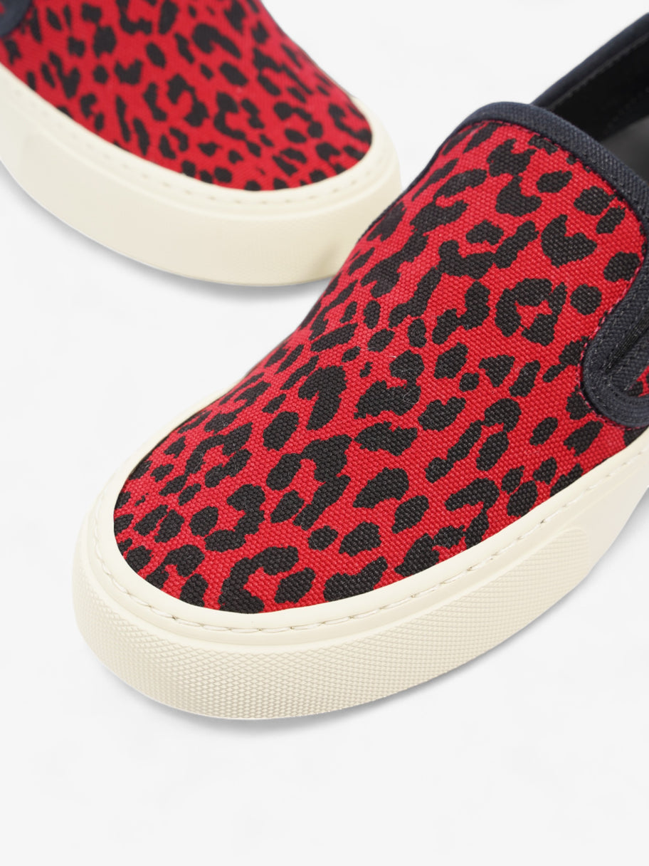 Saint Laurent Slip On Sneaker Red / Black Suede EU 36 UK 3 Image 9