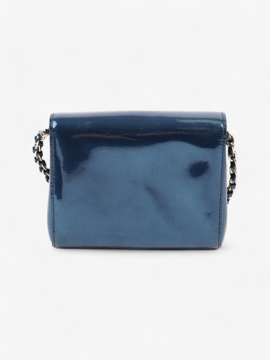 Mulberry Lily Metallic Blue Patent Leather Mini Image 4