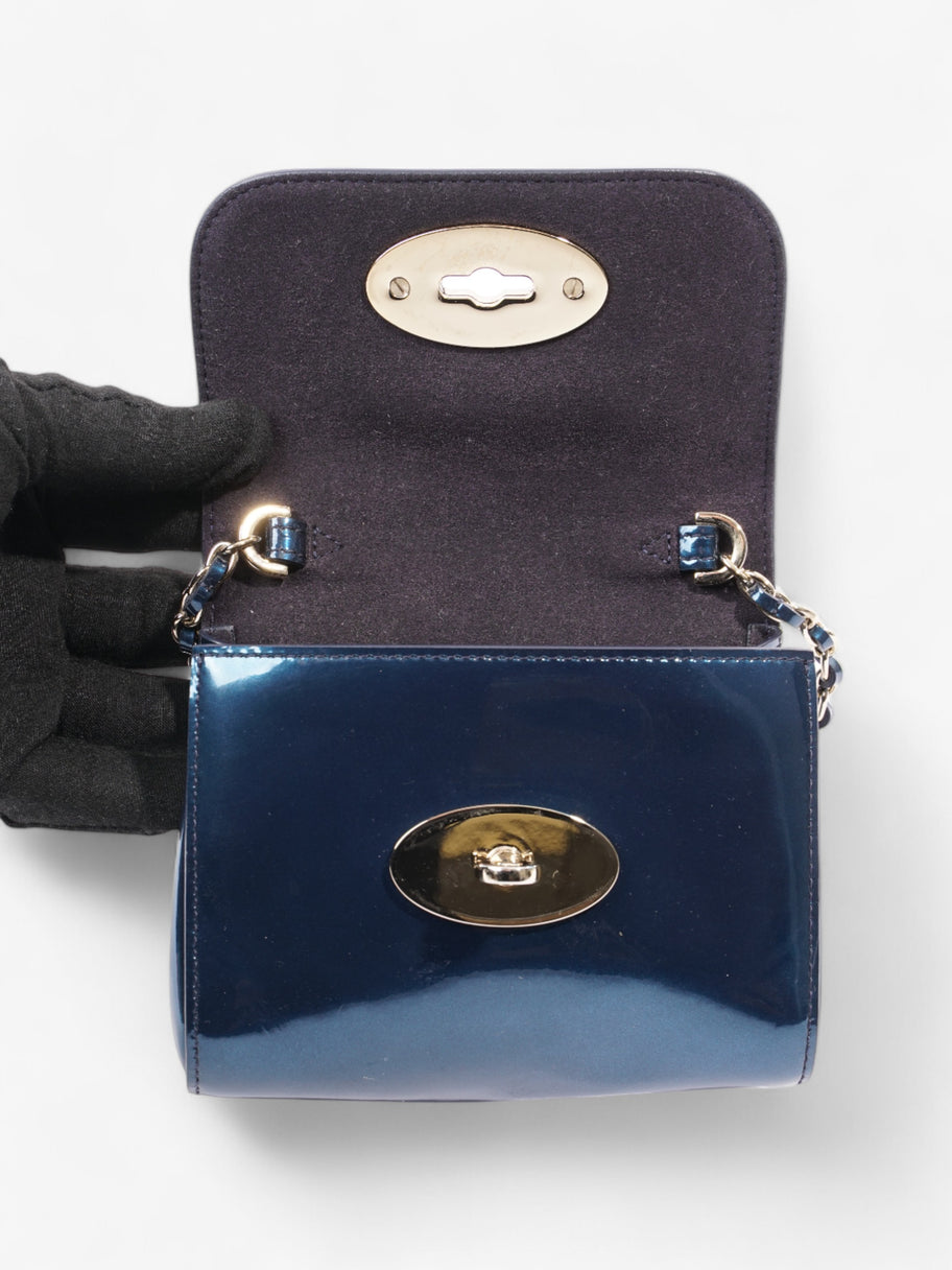 Mulberry Lily Metallic Blue Patent Leather Mini Image 8