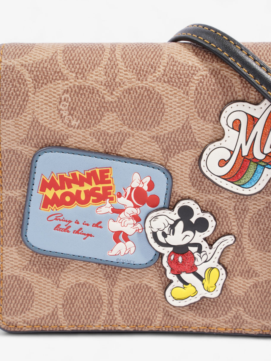 Coach Mickey Mouse Patch Hayden Foldover Brown / Multicoloured Coated Canvas Image 3