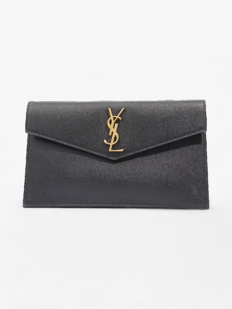  Saint Laurent Uptown Clutch Black Leather