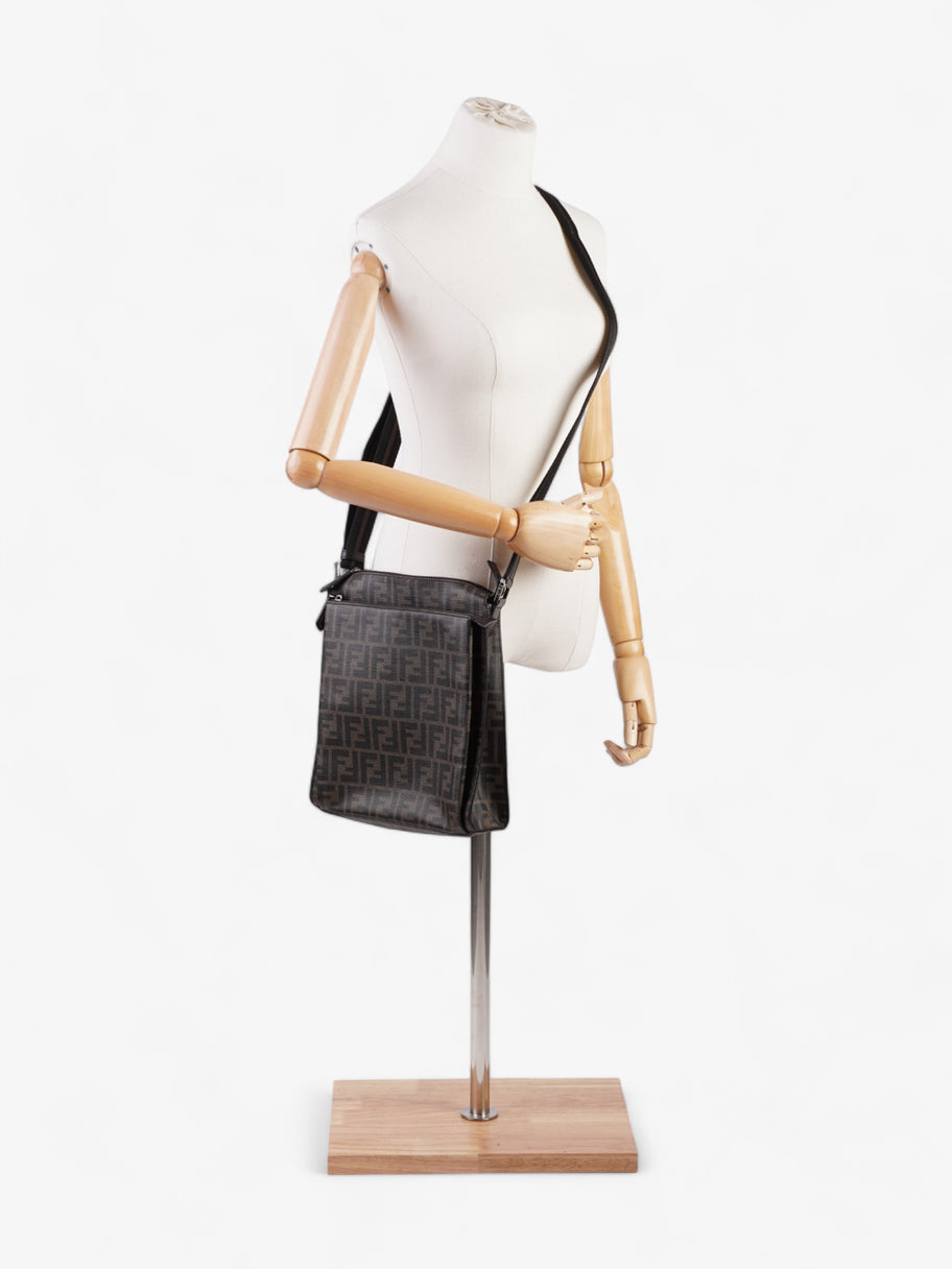 Fendi Zucca Shoulder Bag Brown Canvas Image 2