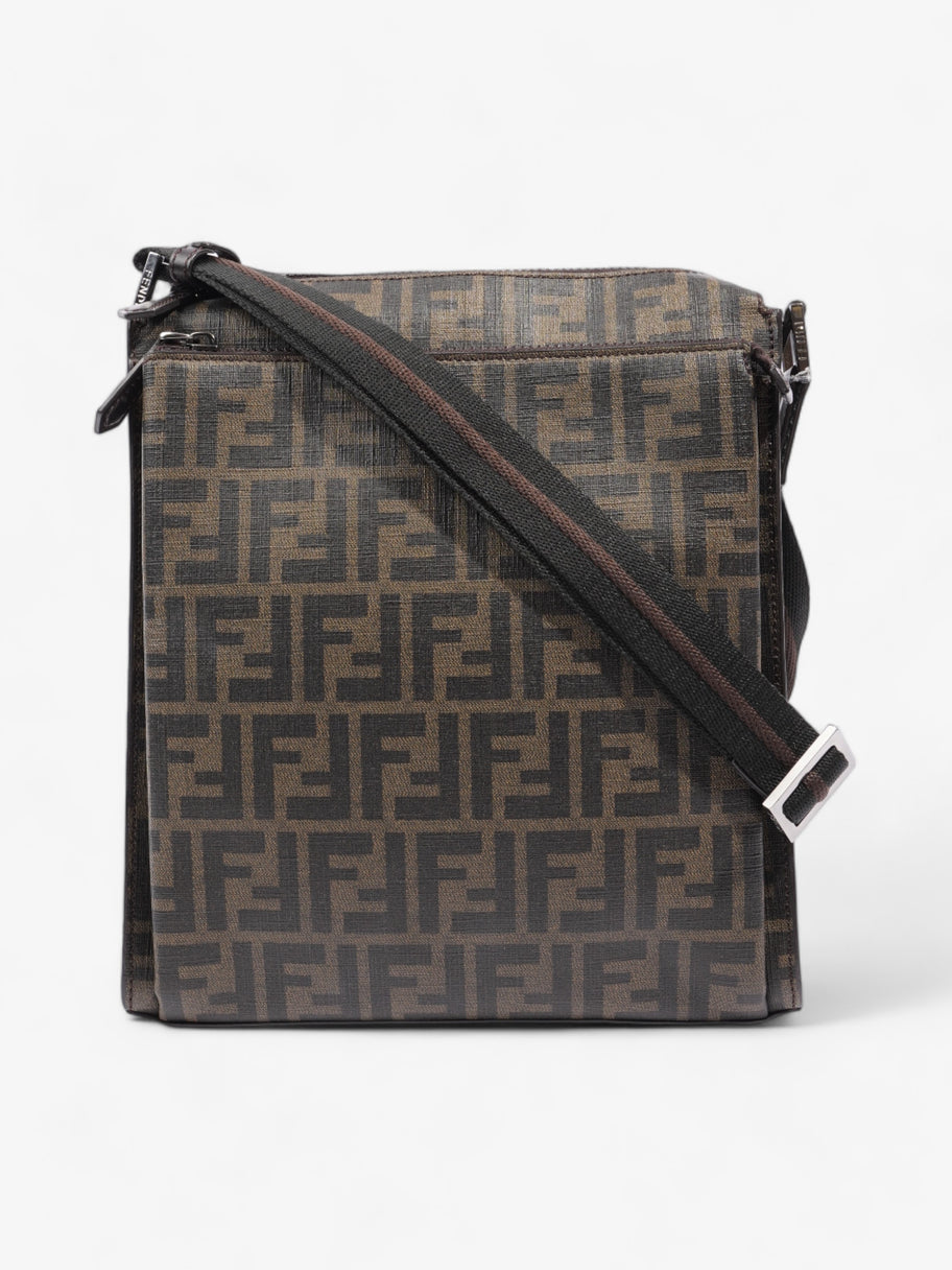 Fendi Zucca Shoulder Bag Brown Canvas Image 1