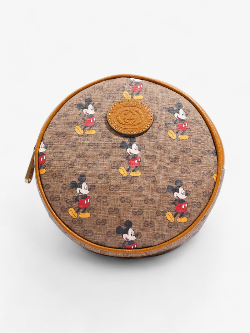  Gucci Gucci x Disney Round Mini Backpack GG Supreme Canvas