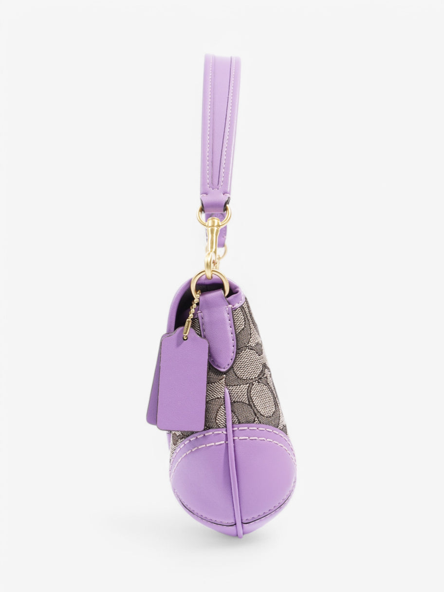 Coach Soho Flap Bag Beige / Lilac Canvas Image 3