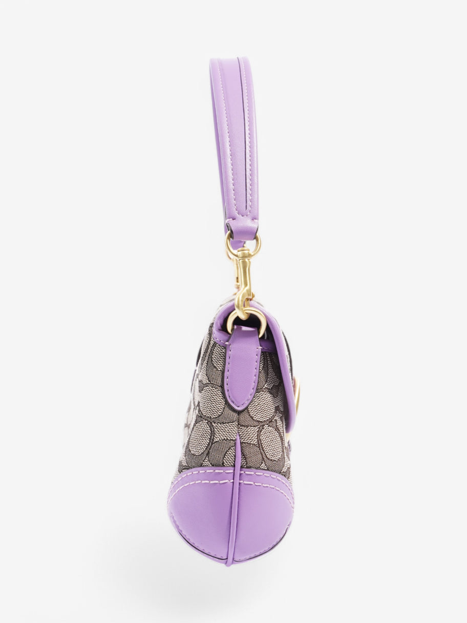 Coach Soho Flap Bag Beige / Lilac Canvas Image 5