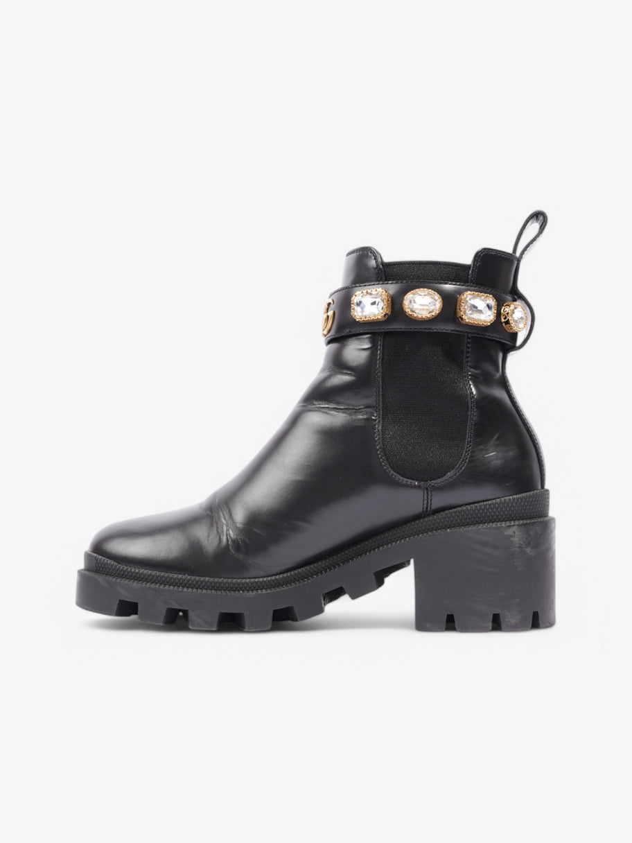 Gucci GG Ankle Boots 55 Black Leather EU 37.5 UK 4.5 Image 3