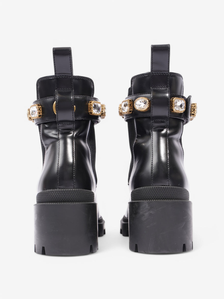 Gucci GG Ankle Boots 55 Black Leather EU 37.5 UK 4.5 Image 6