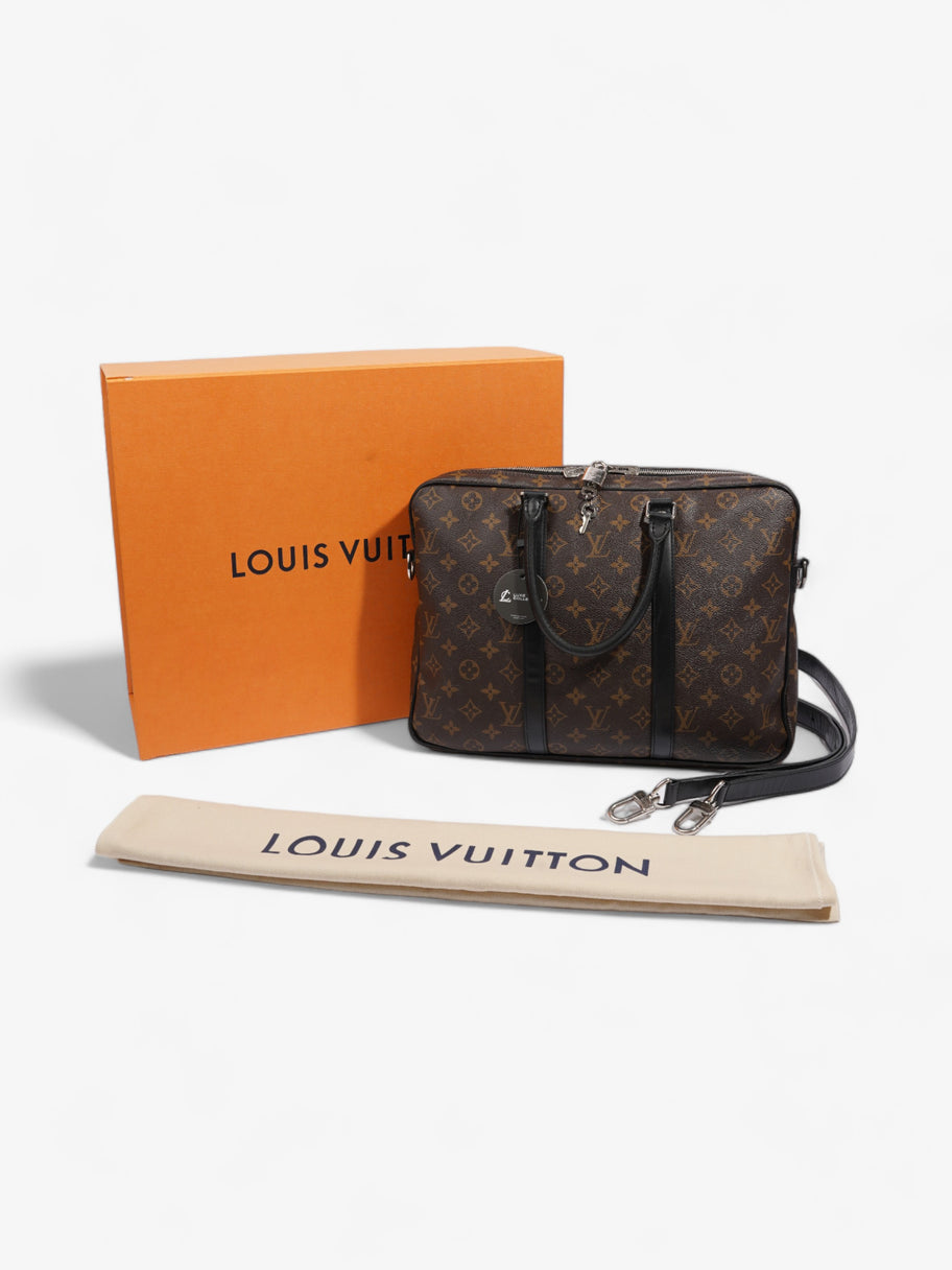 Louis Vuitton Porte-Documents Voyage Monogram / Black Coated Canvas PM Image 11