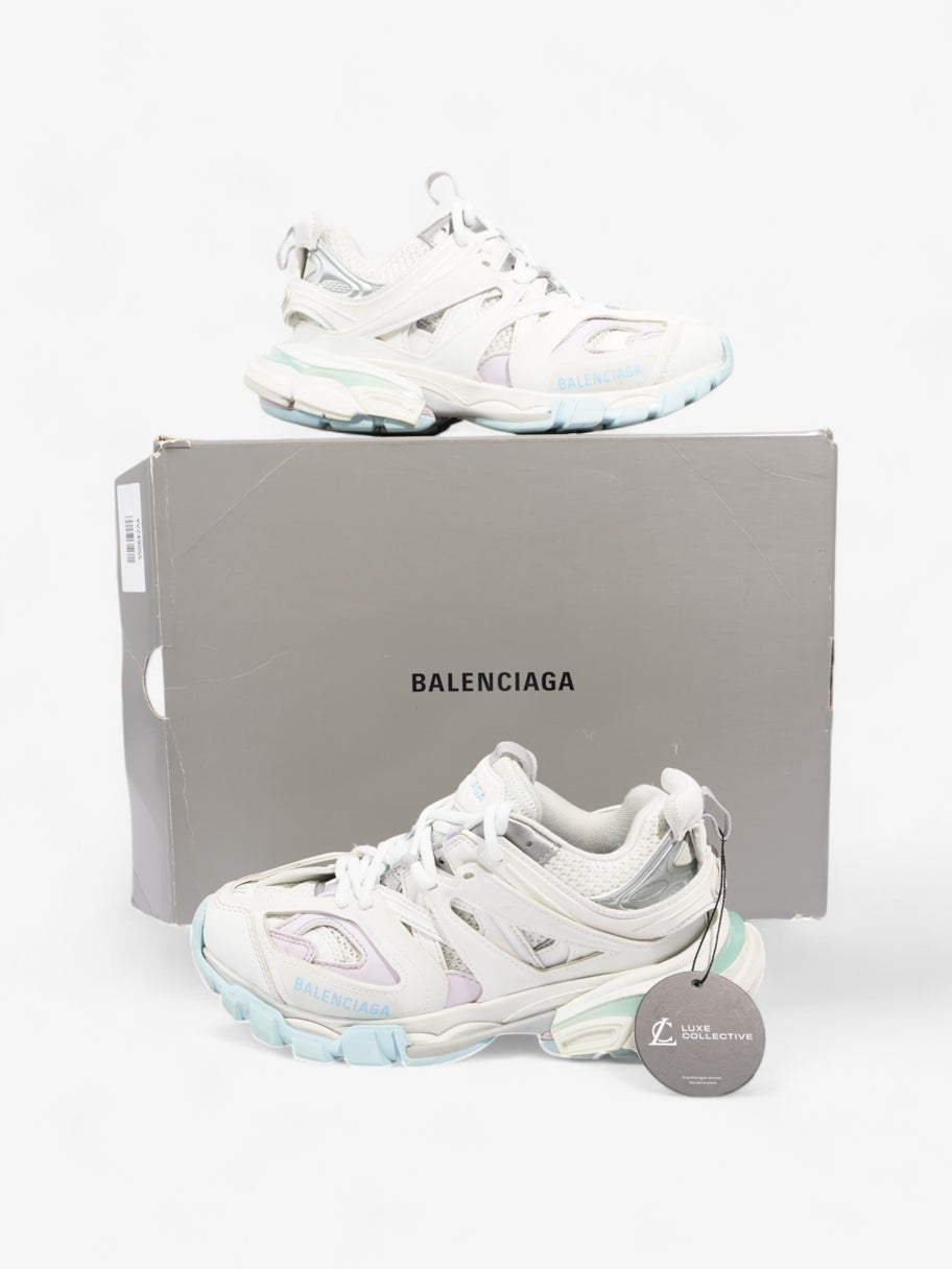 Balenciaga Tracks White  / Pink / Light Blue Mesh EU 37 UK 4 Image 11