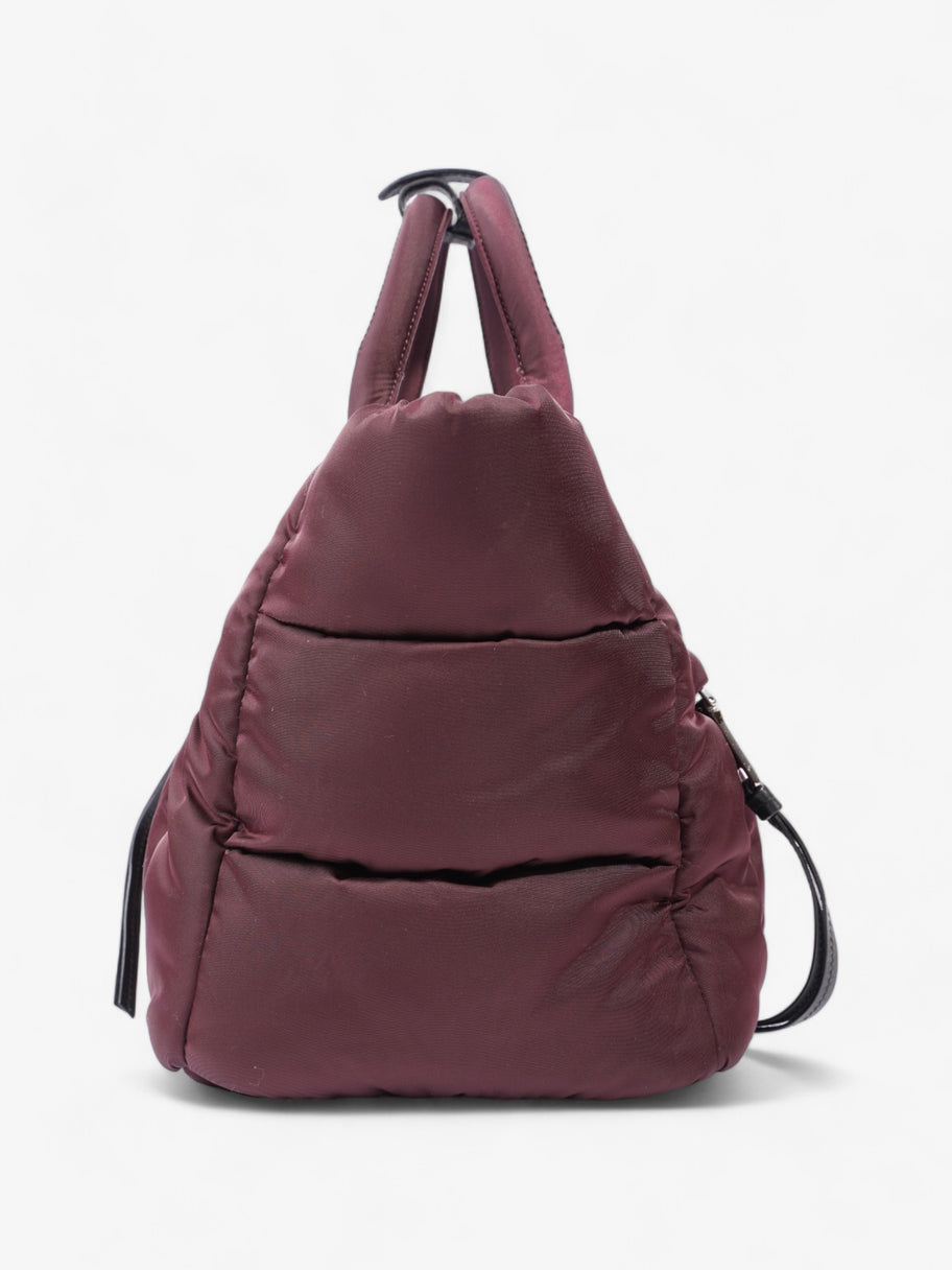 Prada Puffer Tote Burgundy Re Nylon Image 5