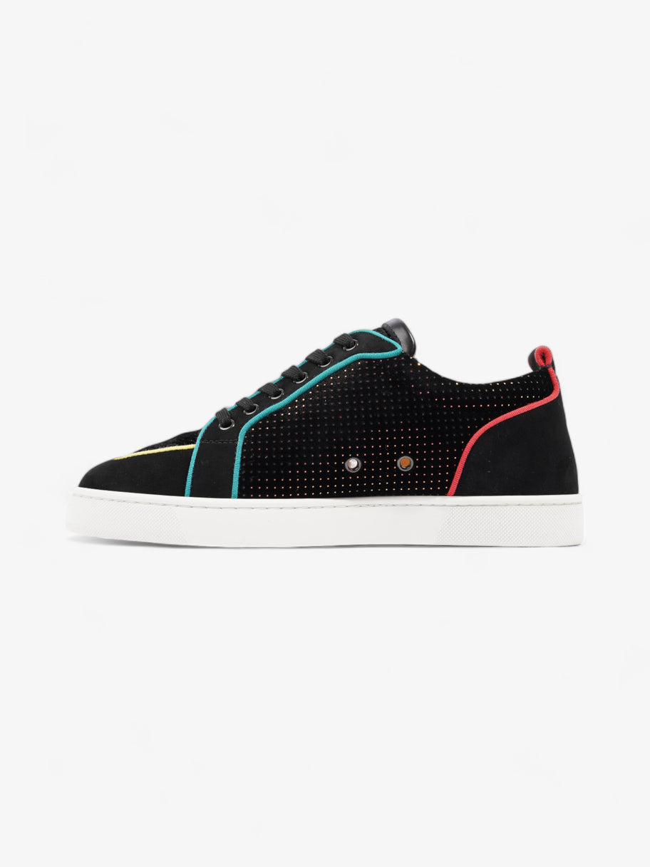 Christian Louboutin Rantulow Orlato Flat  Black / Multicoloured Velvet EU 42 UK 8 Image 3