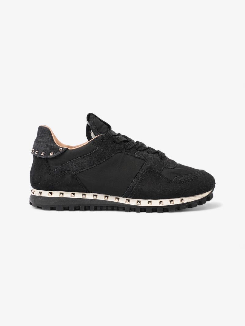  Valentino Rockstud Sneakers Black Suede EU 39 UK 6