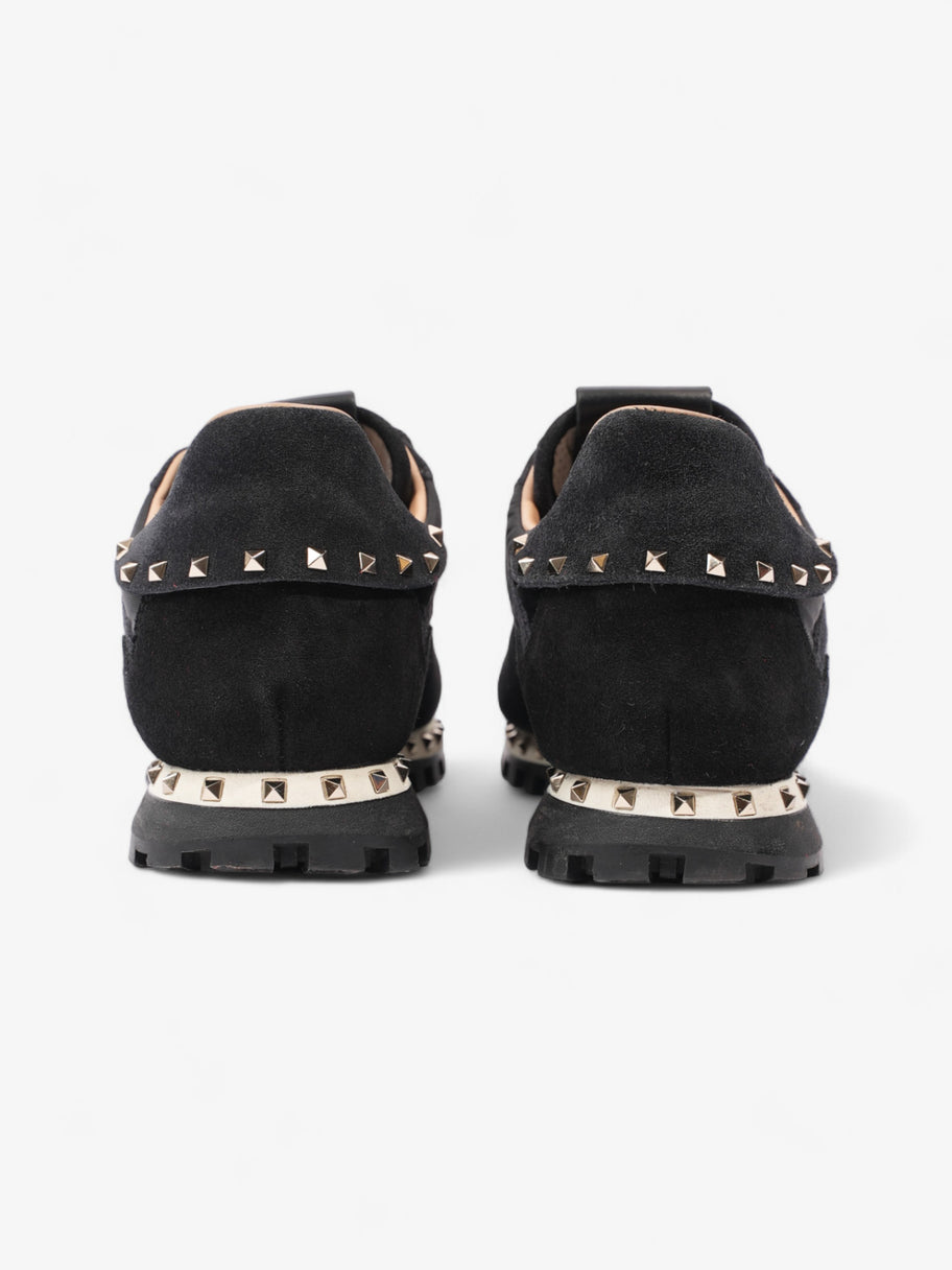 Valentino Rockstud Sneakers Black Suede EU 39 UK 6 Image 6