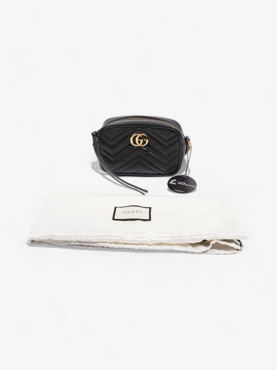 Gucci GG Marmont Black Matelasse Leather Mini Image 9