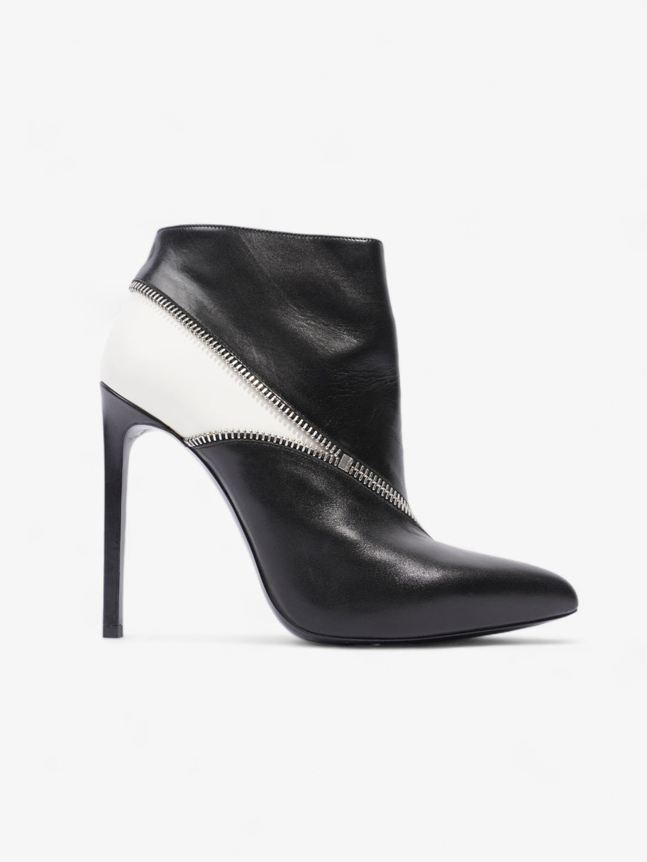 Point Ankle Boot 130 Black / White Leather EU 41 UK 8 Image 1