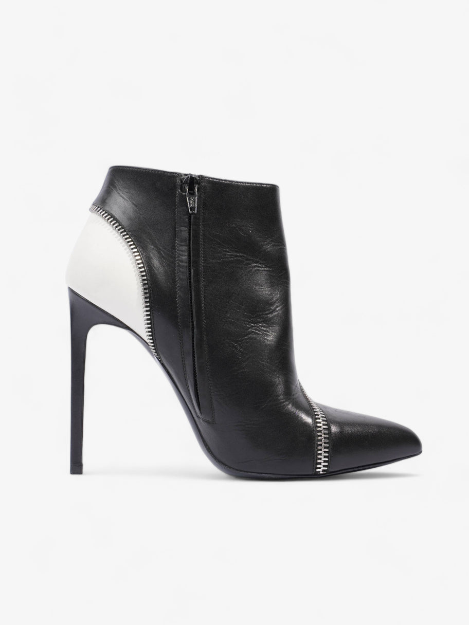 Point Ankle Boot 130 Black / White Leather EU 41 UK 8 Image 4