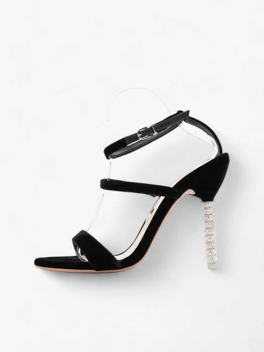 Strap Heel 120 Black / Silver Velvet EU 39 UK 6 Image 5