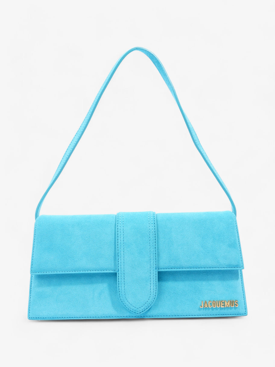 Jacquemus Le Bambino Long Dark Turquoise Suede Image 1